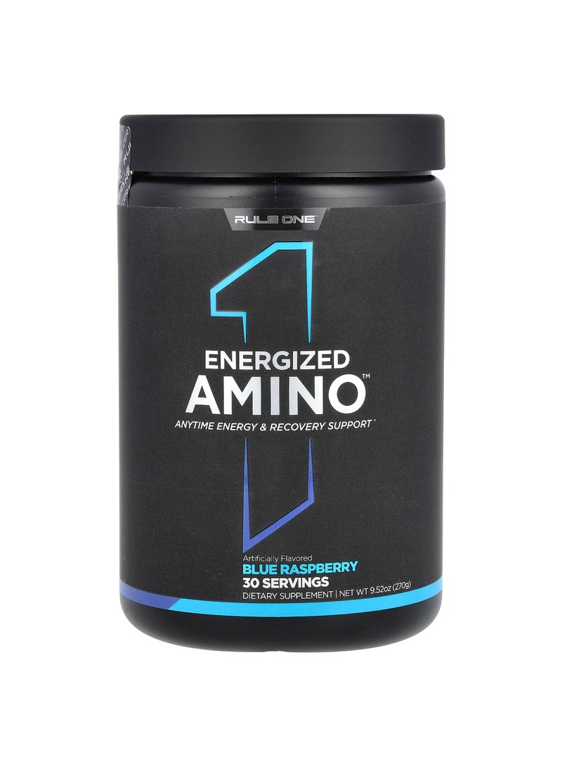 Energized Amino, Blue Raspberry, 9.52 oz (270 g)