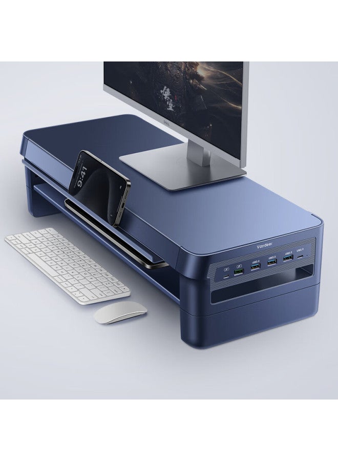 Deer Is Luwai Computer Monitor Riser, Usb Expansion Desk, Heightened Display Stand, Keyboard And Phone Tablet Storage Rack, Fast Charging Wireless Charging Zw0641-jd - Image 5