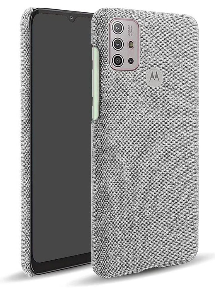 general Case Compatible with Moto G30, Non-Slip Cloth Pattern Hard PC Back Cover Compatible with Moto G10 / G20 / G30 6.5'', Slim Lightweight Scratch Resistant - Image 1