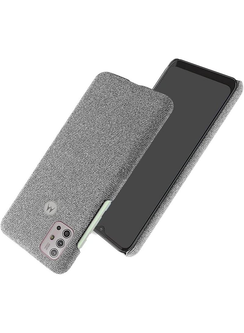 general Case Compatible with Moto G30, Non-Slip Cloth Pattern Hard PC Back Cover Compatible with Moto G10 / G20 / G30 6.5'', Slim Lightweight Scratch Resistant - Image 3