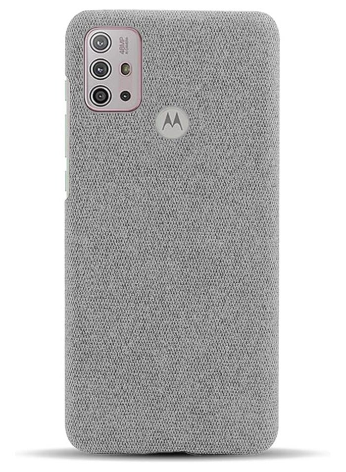 general Case Compatible with Moto G30, Non-Slip Cloth Pattern Hard PC Back Cover Compatible with Moto G10 / G20 / G30 6.5'', Slim Lightweight Scratch Resistant - Image 5