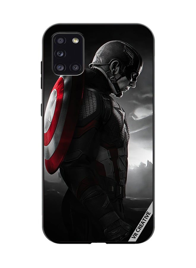 VR CREATIVE Protective Case Cover For Samsung Galaxy A31 Captain America Design Multicolour - Image 1