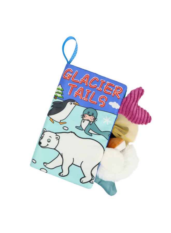 Baby Tear Tail Cloth Book Baby 0-1 Year Old Cloth Book Children's Ring Paper Three-dimensional Enlightenment Farm Early Education Cloth Book-Color:Glacier Tail Cloth Book  - Image 5