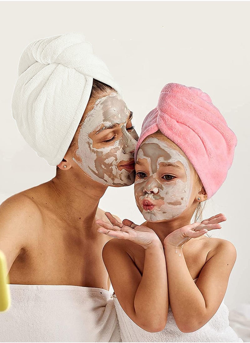 FASHION HOME - 3 Packs Microfiber Hair Towel Turbans Wrap Anti Frizz Quick Drying Absorbent and Lightweight - Image 1