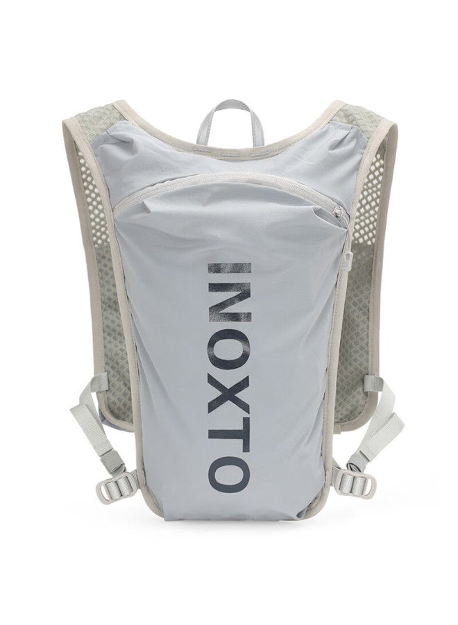 INOXTO Inoxto Lightweight Breathable Quick-dry 5l Running Backpack With Hydration Bladder, 591 Gray With Deep Blue + Hydration Bladder  - Image 2