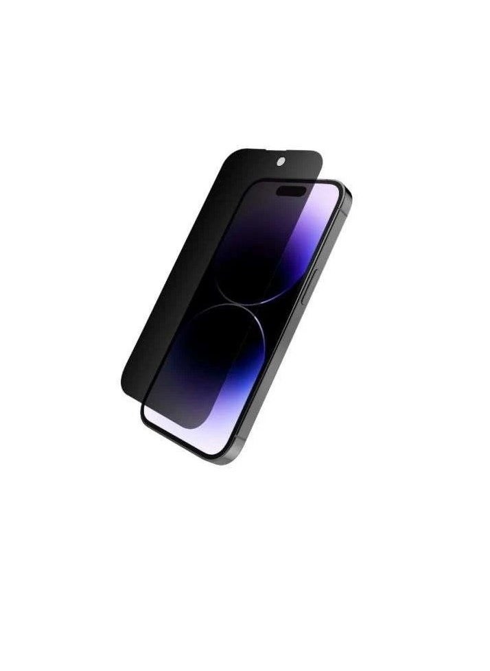 جيلاتين واقي شاشة خصوصية unipro لهاتف iPhone 12 Pro Max – ثلاثي الأبعاد، لاصق كامل، مضاد للتجسس، صلابة 9H، مضاد لبصمات الأصابع  - Image 1