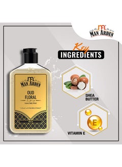 Man Arden Man Arden Oud Floral Luxury Body Wash Infused With Shea Butter & Vitamin E, 250ml  - Image 4
