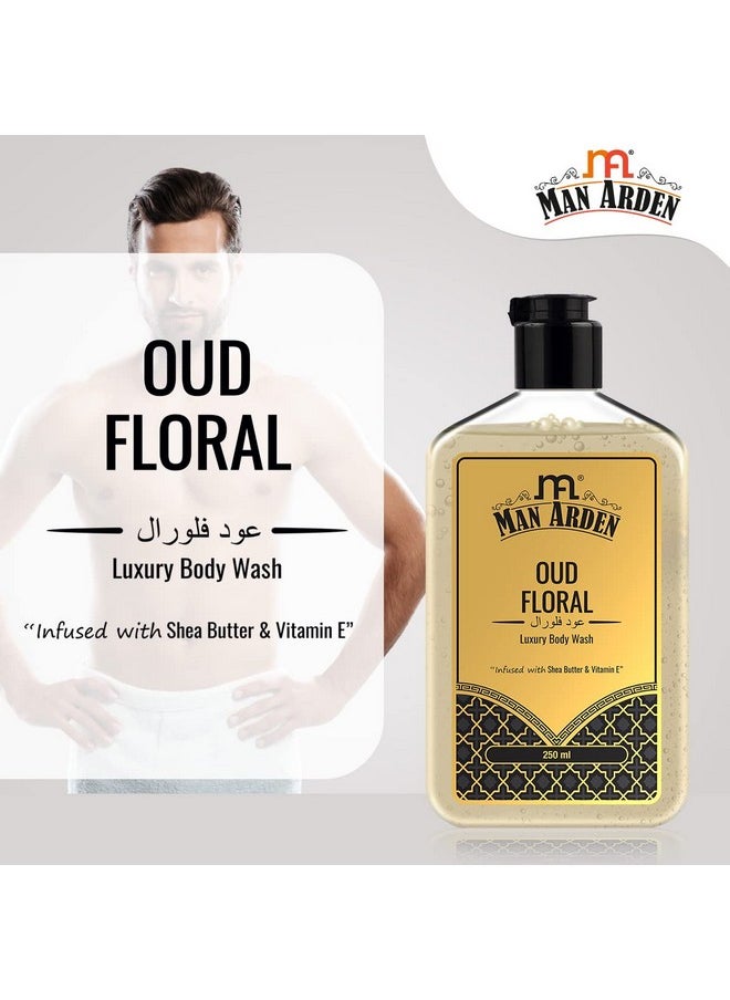 Man Arden Man Arden Oud Floral Luxury Body Wash Infused With Shea Butter & Vitamin E, 250ml  - Image 3