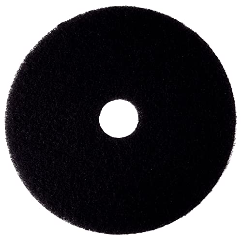 3M High Productivity Floor Pad 7300, 16", Removes Old Floor Finish, Dirt and Buildup - Image 1