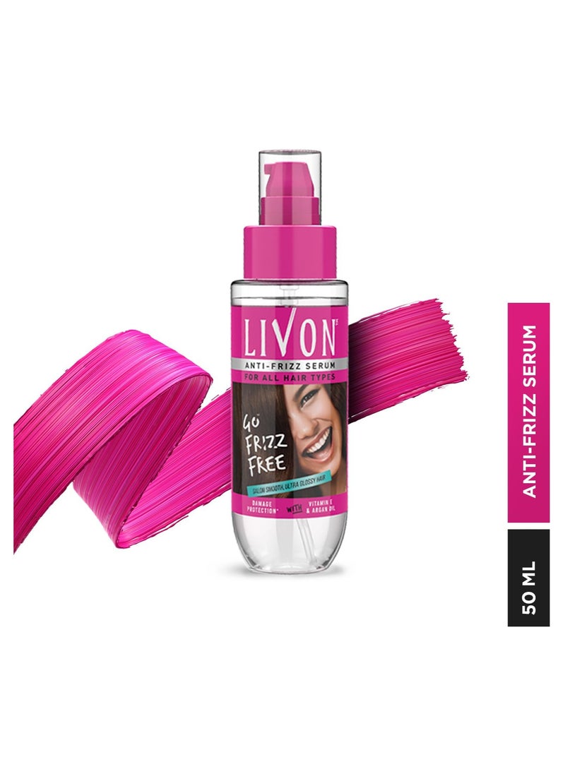 Serum for Frizz free,Smooth Hair, with Argan Oil and Vitamin E,50ml