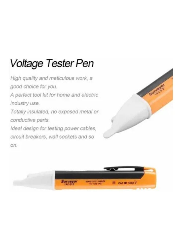 بريميم قلم اختبار الجهد بدون تلامس من "سرفيور" - أداة كشف الجهد الكهربائي المتردد ٩٠–١٠٠٠ فولت - Image 3