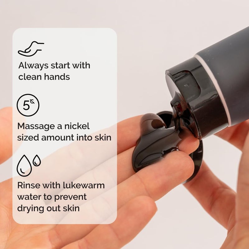 ZEUS Charcoal Face Wash for Men | Daily Facial Cleanser for Oily Skin, Blackhead Removal, & Deep Pore Cleansing | Detoxifying & Exfoliating | Made in USA - Image 5