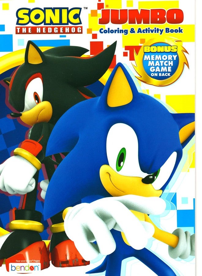 Bendon Sonic The Hedgehog Coloring Book Set for Kids Ages 4-8 Bundle with Sonic Coloring Book, Activities Sticker Pad and Games for Boys - Image 2