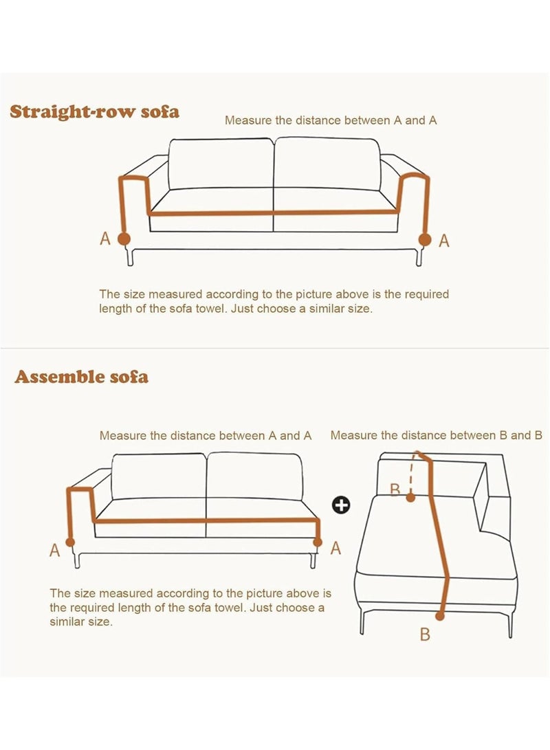 Relex Sofa Cover, Stylish Sofa Cover, Chenille Furniture Sofa Slipcovers Towel, Chenille Material Double Sided Sofa Towel, Four Seasons Available Both Sides (Green, 180 * 150cm) - Image 2