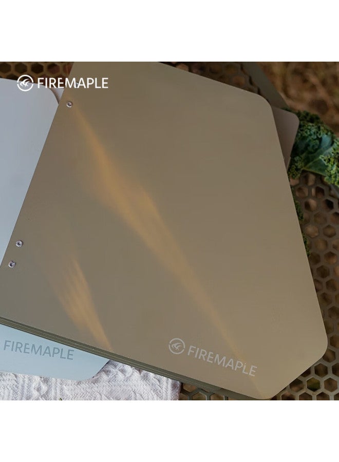 Fire-Maple Fire-maple Mountain Shadow Card Stove Windshield - Elm Wood Color, Mini Outdoor Foldable Gas Windproof Cover, Kitchen Oil-proof Shield - Image 2