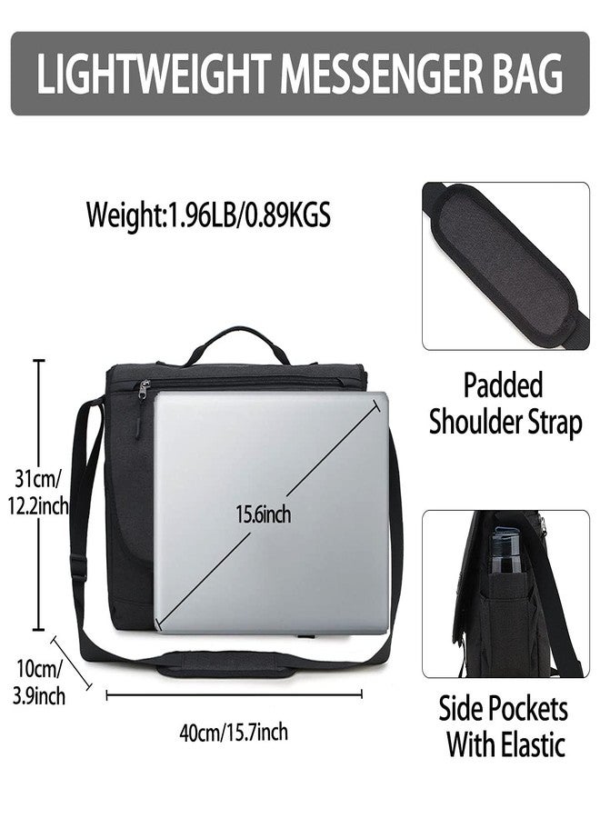 RAVUO Messenger Bag For Men, Water Resistant Lightweight Crossbody Shoulder Bag Fits 15.6 Inch Laptop College Satchel for Work - Image 2