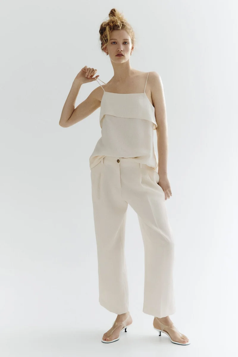 H&M Ankle-length twill trousers
