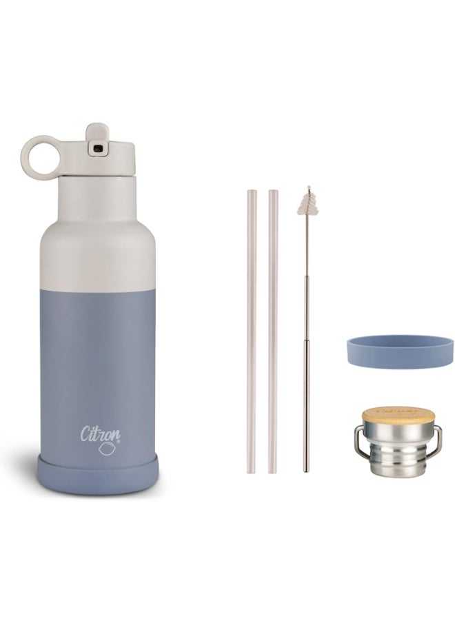 Vacuum Insulated Stainless Steel Water Bottle 500 Ml - Dusty Blue
