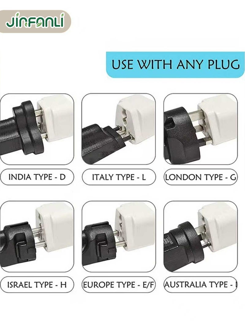 JINFANLI 3-pack European plug adapters | Plug converter | Makes traveling more convenient. Black - Image 5