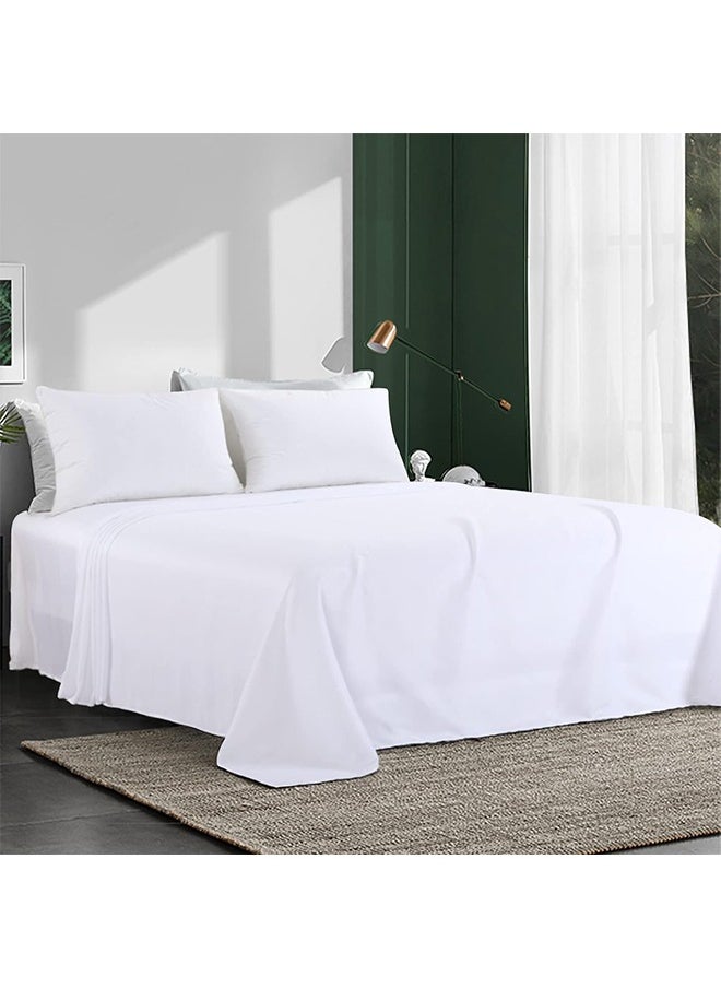 snooze - Flat bed sheet set 3Pcs, 220*235 cm, white - Image 1