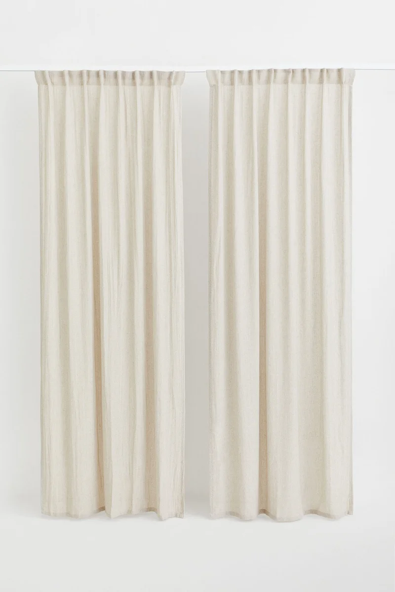 H&M 2-Pack Multiway Linen-Blend Curtains