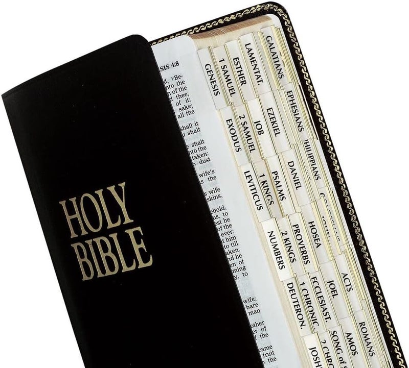 Tabbies Gold-Edged Bible Indexing Tabs - 80 Tabs for Old & New Testament with 64 Books & 16 Reference Tabs - Image 1