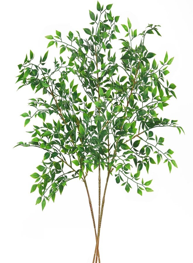 Srifoliage Artificial Plants 6PCS 31" Faux Greenery Stems,Faux Branches for Vase, Artificial Branches Stems for Shop Garden Office Home Décor - Image 1