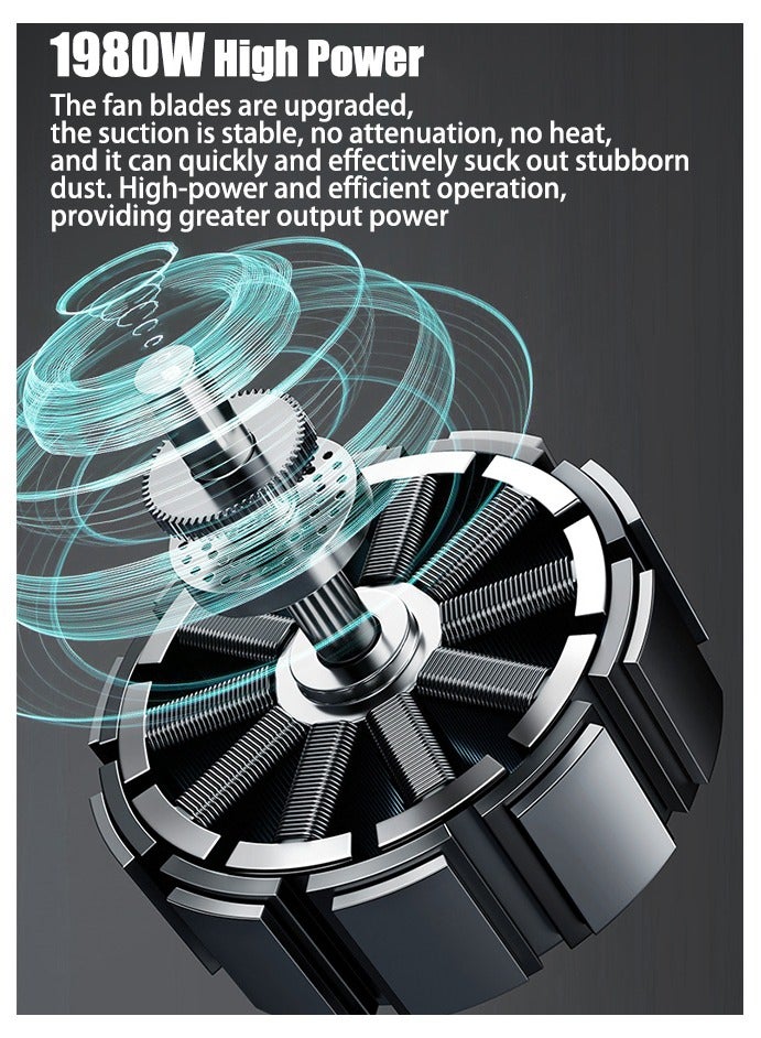 WEMART Drywall Sander with Vacuum Dust Collector,1980W Sander Tool with 6 Variable Speed 1100-2700RPM, Drywall Sander Sander Tool,Extendable Handle, LED Light,50pcs Sanding Discs, Red - Image 5