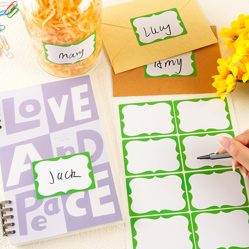 labelon St. Patrick's Day Name Tags,2"x 3" Green Name Tag Stickers 200 Pcs Adhesive Name Stickers Name Badges Labels for School, Office, Home, Party, Conferences - Image 3
