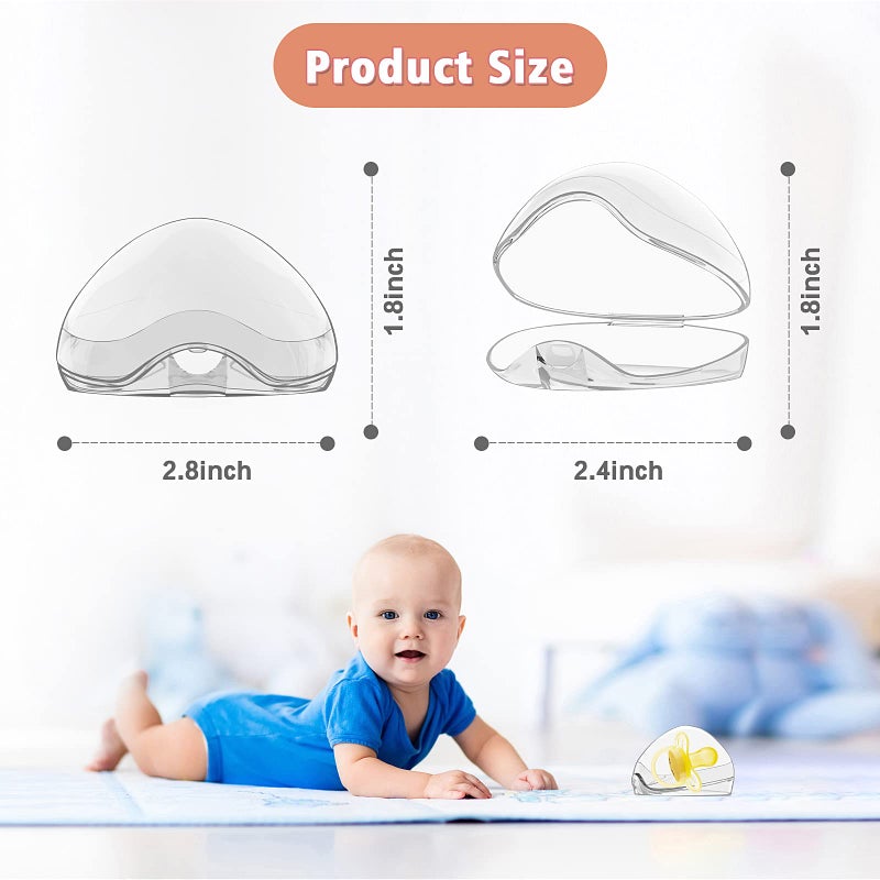 Smlpuame Pacifier Case,6 Pack BPA Free Pacifier Holder Case,Transparent Container Box for Baby Binkyï¼ˆNot Included),Essential Pacifier Accessories,Alway Keep Paci Clean,Easy to Clean(Transparent) - Image 5