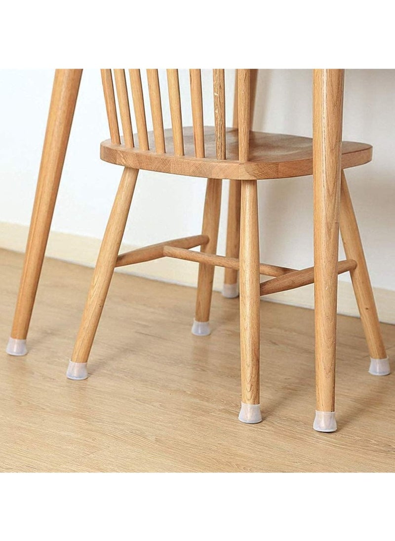 SYOSI - 16 Pieces Of Silicone Chair Leg Floor Protection Cover Sofa Chair Table Leg Pad - Image 1