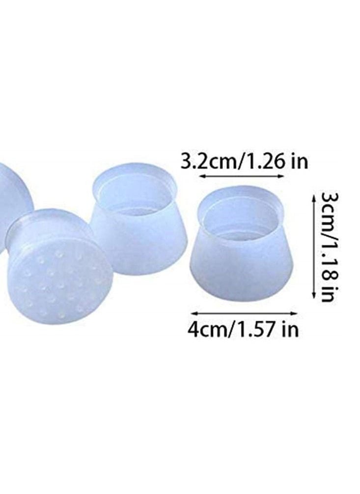 SYOSI - 16 Pieces Of Silicone Chair Leg Floor Protection Cover Sofa Chair Table Leg Pad - Image 1