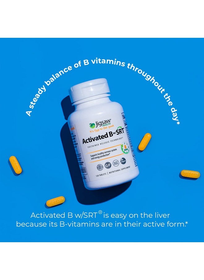 Jigsaw Health Activated B Complex W/Srt 120 Tablets  - Image 4