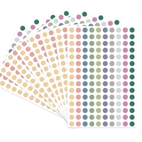 starboling Dot Stickers - 3/8 Inch Morandi Circle Stickers, 3000 Pcs Self-Adhesive Color Coding Labels for Office, Classroom, Garage Sale - Image 1