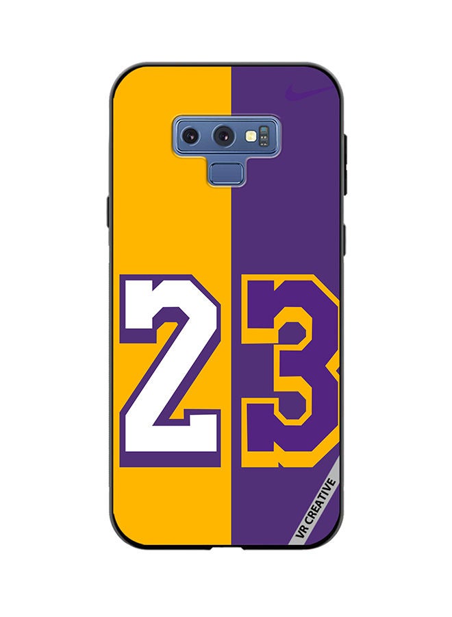 VR CREATIVE Protective Case Cover For Samsung Galaxy Note 9 Purple Yellow Design Multicolour - Image 1