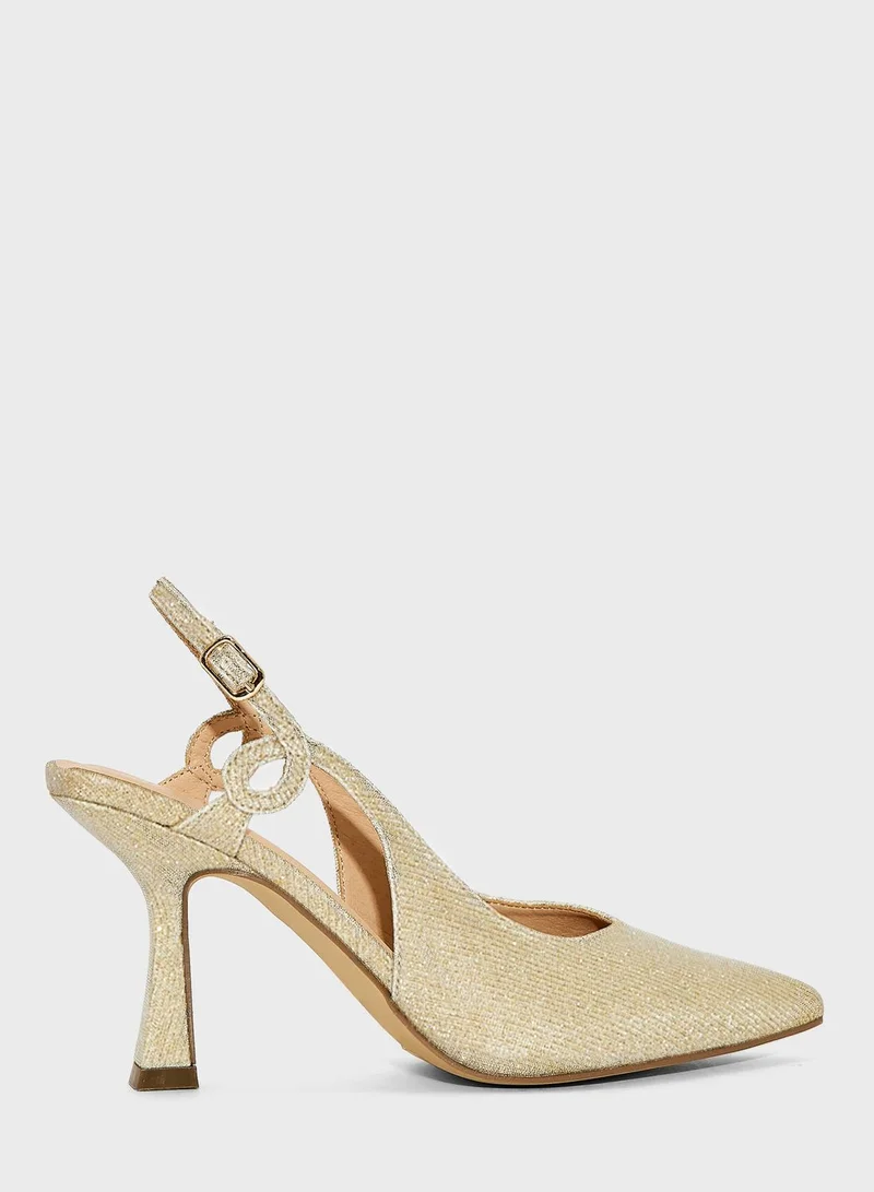 منبور Pointed Toe High Heel Sandals