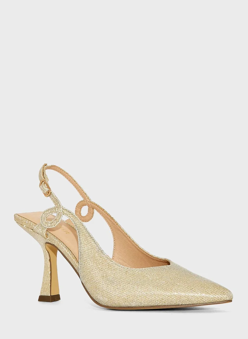 منبور Pointed Toe High Heel Sandals
