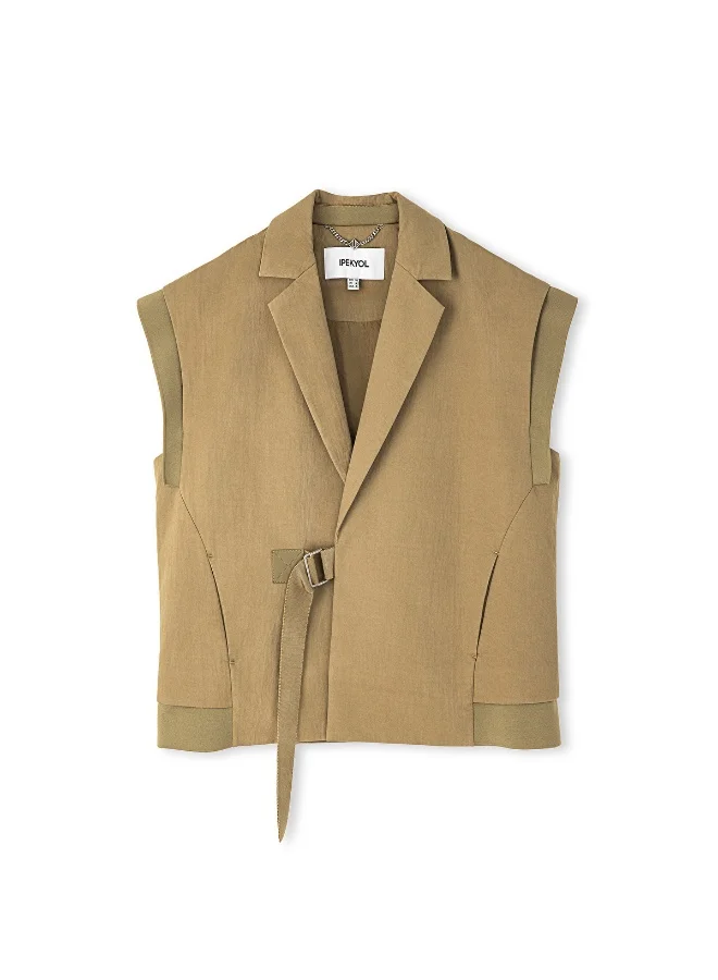 Ipekyol  Relaxed Fit Belted Vest for Women | Best Price UAE