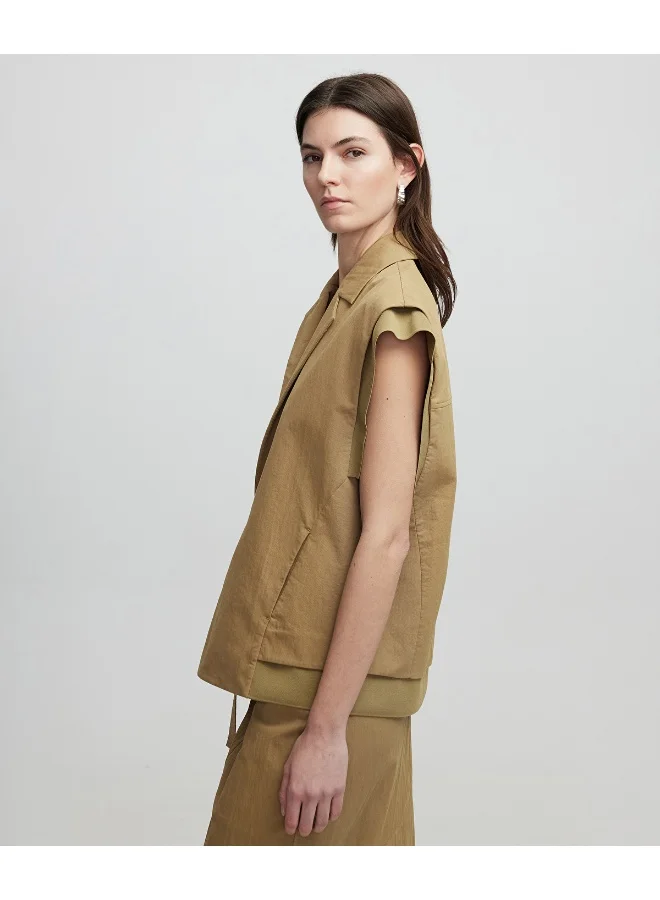 Ipekyol  Relaxed Fit Belted Vest for Women | Best Price UAE