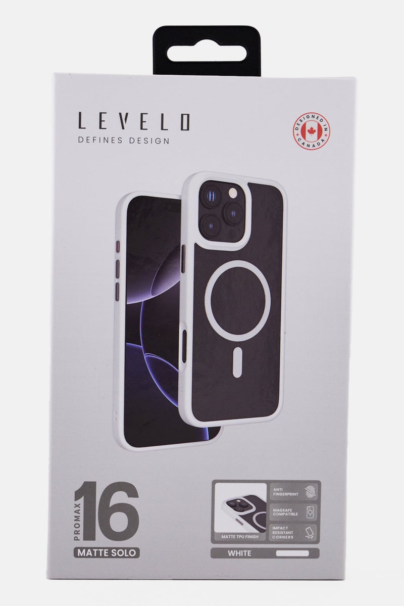 LEVELO iPhone 16 Pro Max Matte Solo Phone Case, Multicolor - Image 4