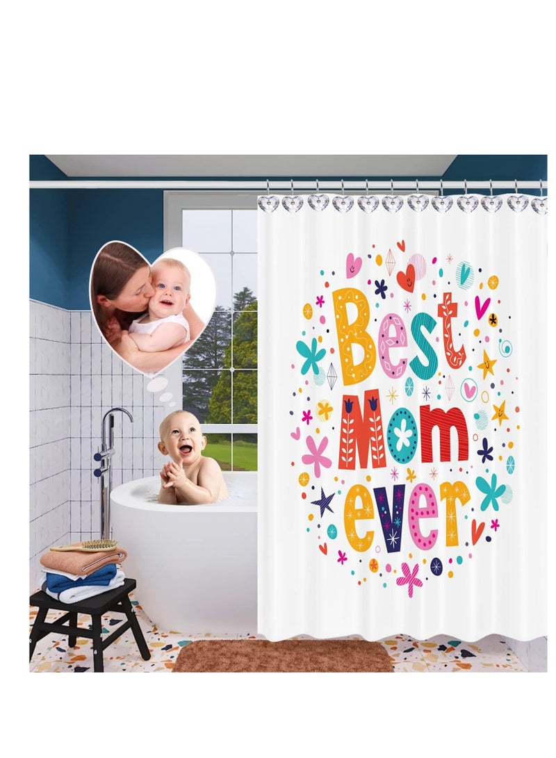 سيوسي Clear Shower Curtain Hooks Rust Proof Shower Hooks for Bathroom Shower Curtain Shower Curtain Rings Metal Decorative Bath Crystal Diamond Shower Curtain Hooks Shower Curtain Decor Gift 12PCS - Image 5