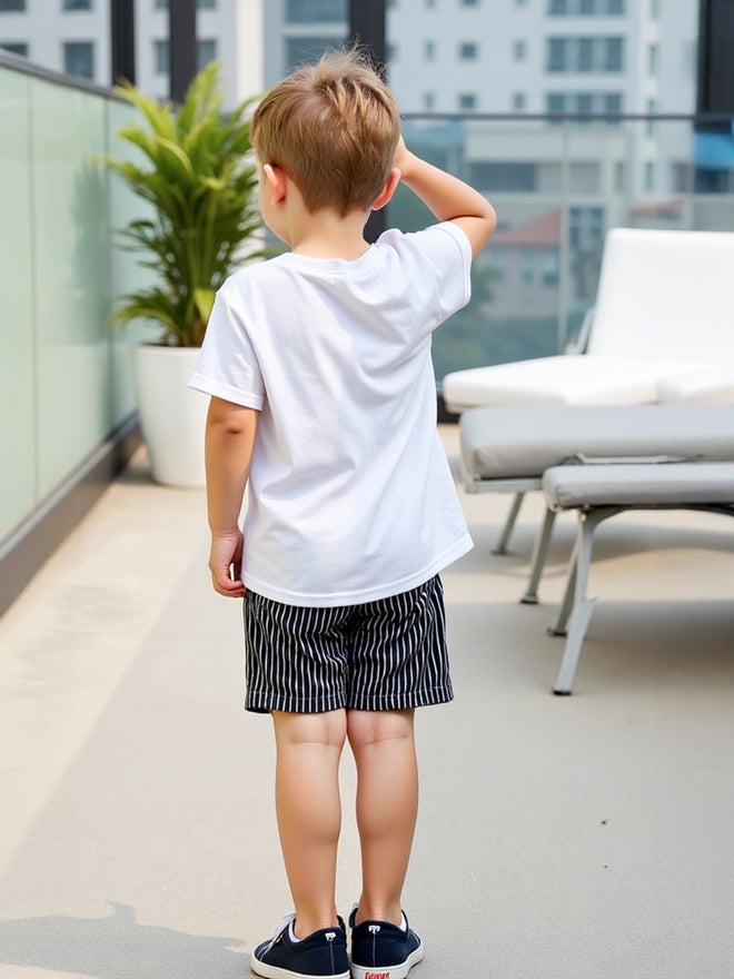 Take Two Take Two Kids 2pcs Graphic Print Short Sleeve T-Shirt and Shorts - Image 3