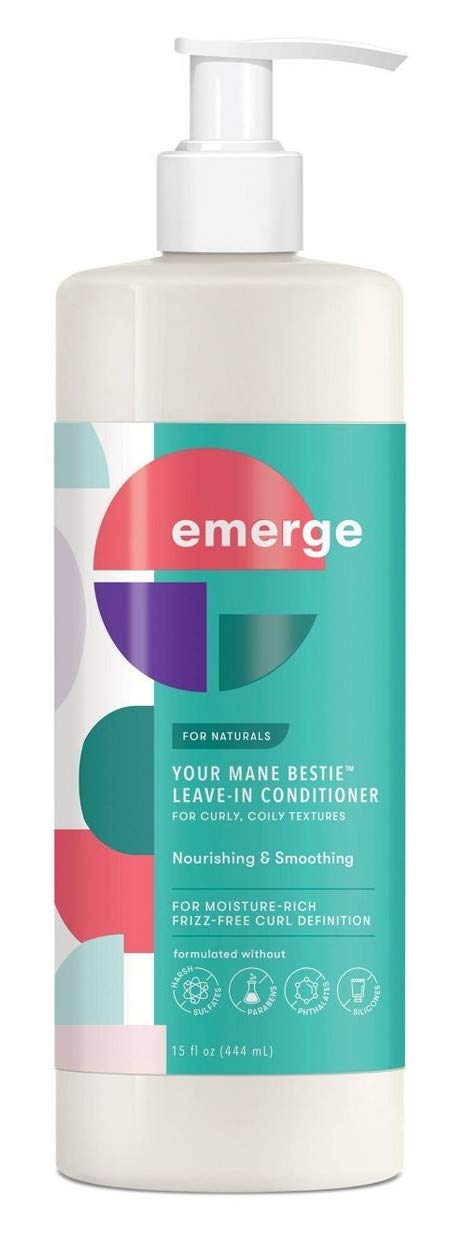 Emerge For Naturals Conditioner LeaveIn Your Mane Bestie 15 Ounce 444ml