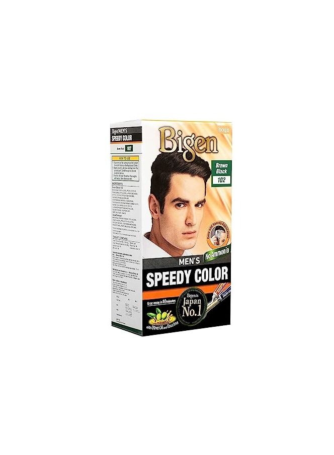 بايجن بيجين صبغة شعر رجالية سريعة ، صبغة شعر ، 80 جرام - بني أسود 102 - Image 5