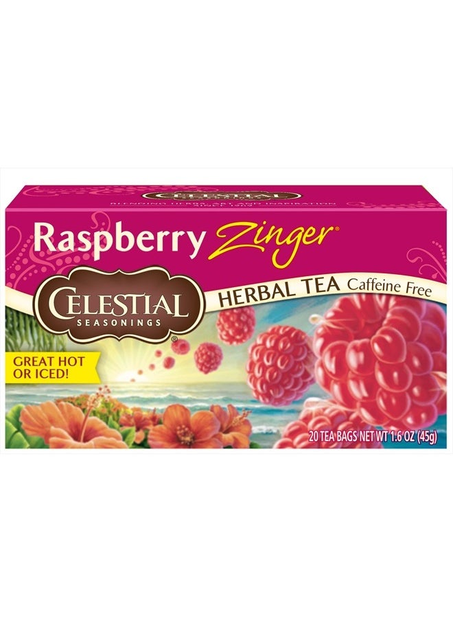 CELESTIAL SEASONINGS Raspberry Zinger Tea, 20 ct  - Image 1