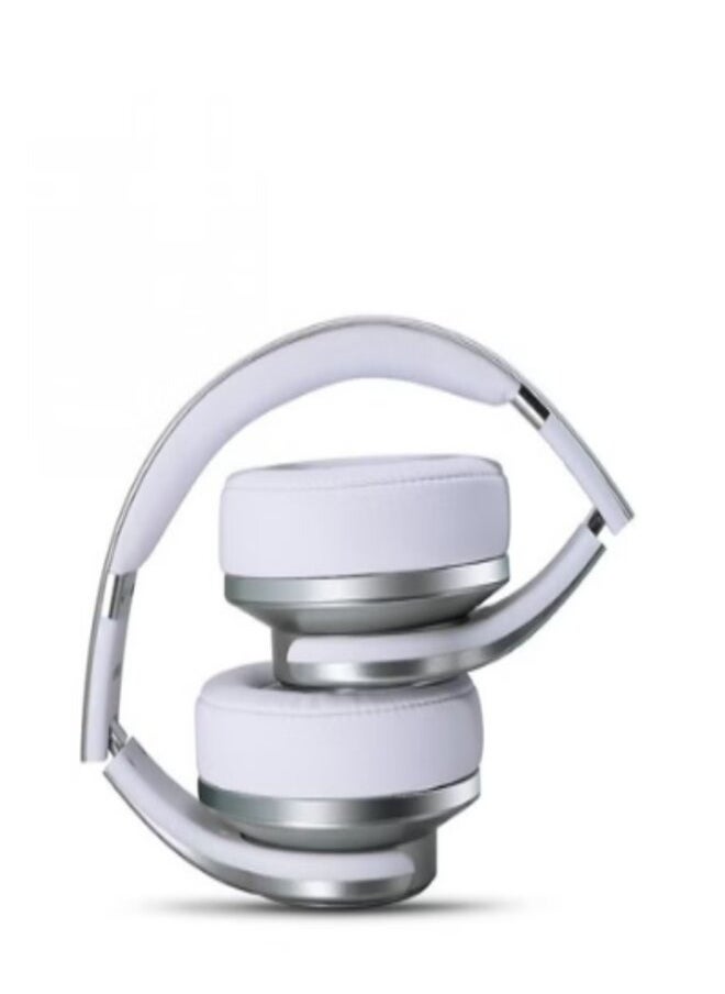Wireless Bluetooth Headset with 2-in-1 Speaker Allows Taking Calls On The Go And Long Lasting Battery In An Elegant Design Over The Ear by Bastec Series 6 - Grey Color