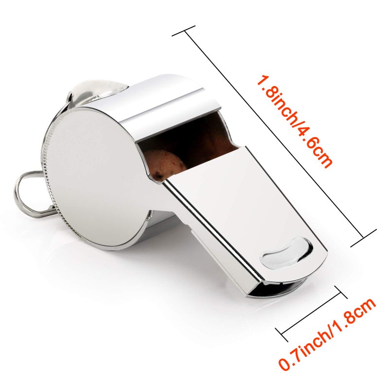 Fya Whistle  Stainless Steel Super Loud Sports Whistle With Lanyard  Perfect For Referees  Coaches  Polices  Outdoor Sports  Emergency - Image 5