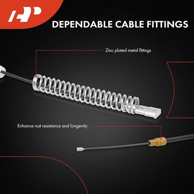 A-Premium Rear Driver Side Parking Brake Cable Assembly - Image 4
