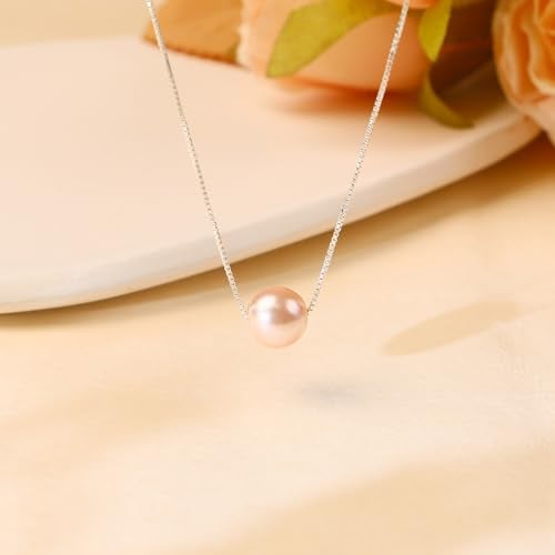 Sereney 18th Birthday Gifts for Girls S925 Sterling Silver Pink Pearl Necklace as Gifts for 18 Year Old Girl, Adujustable Length 18 Birthday Gifts for Girls Trendy 2025 - Image 5
