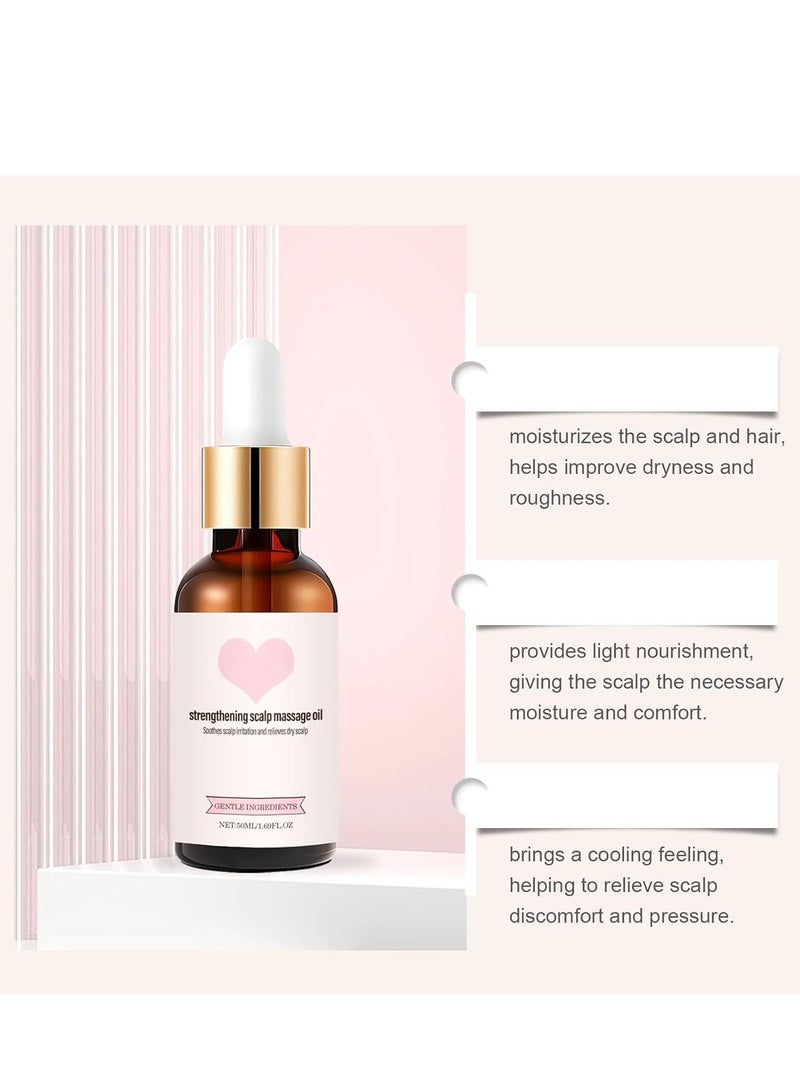EELHOE Golab Beauty Strengthening Scalp Massage Oil, Hair Oil for Women, Golabs Beauty Scalp Oil, Nourishing Volume Hair Oil, Golab Beauty Strengthening Hair Oil, Golab Beauty Rich Scalp Oil (50ml) - Image 5